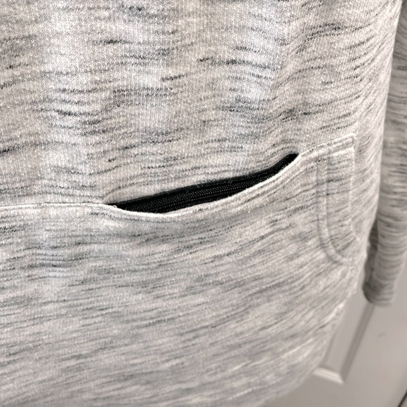 Burnside Space Dyed Pullover Hoodie w/hidden zipper pocket - Heather Grey - Med - Picture 5 of 8